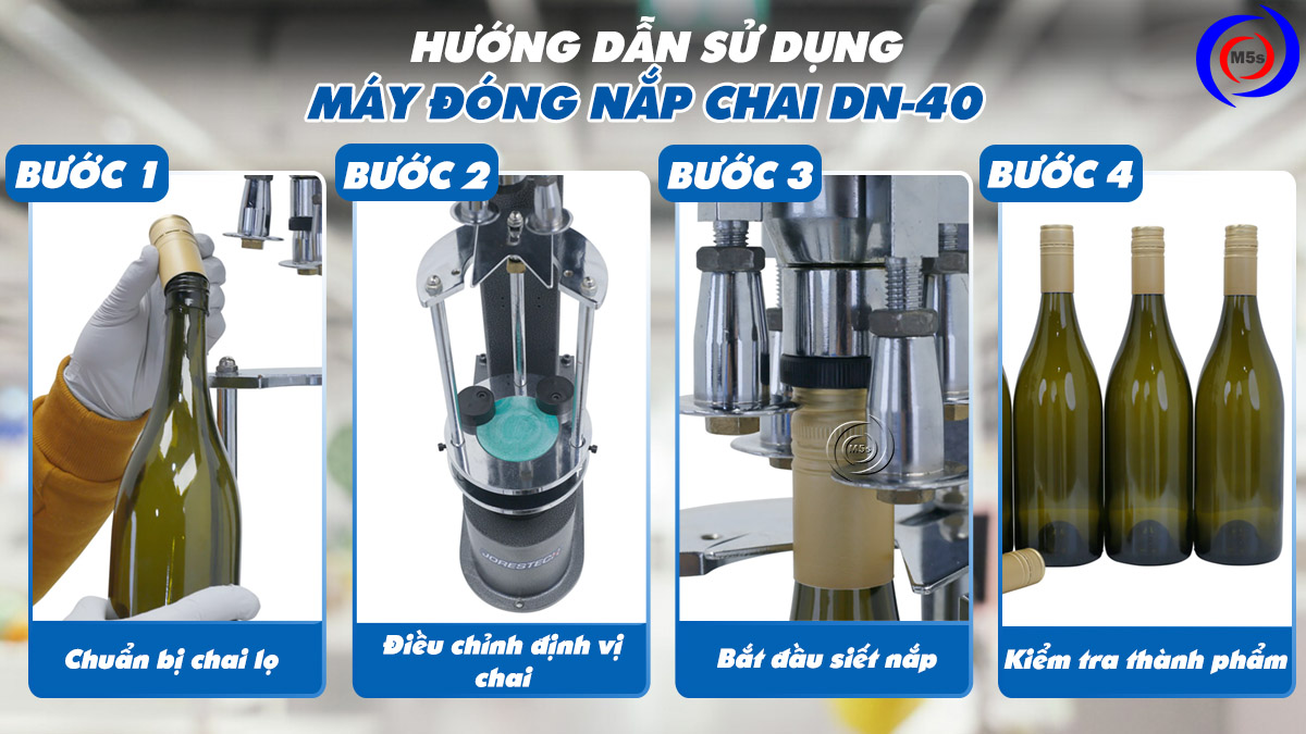 hướng dẫn sử dụng máy đóng nắp chai DN-40