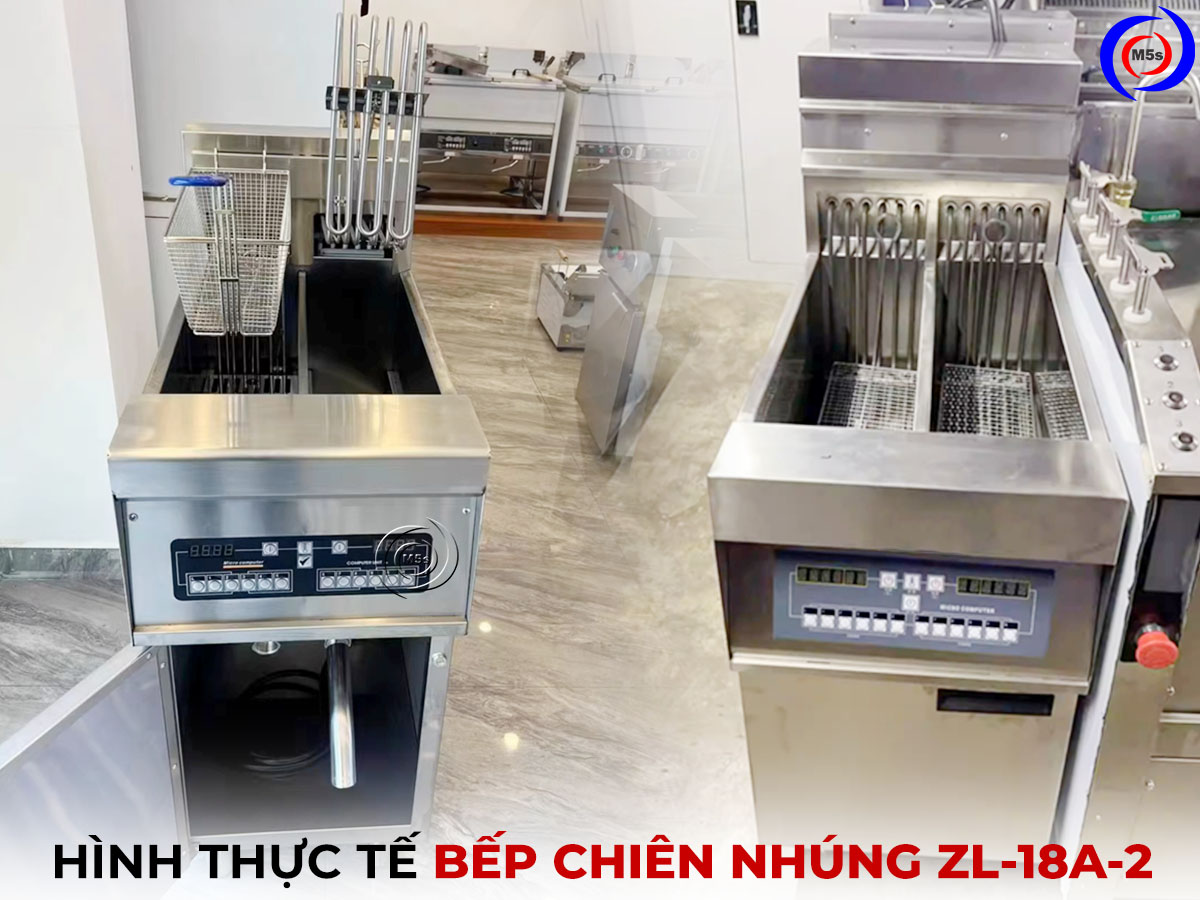 hình thức bếp chiên nhúng ZL-18A-2