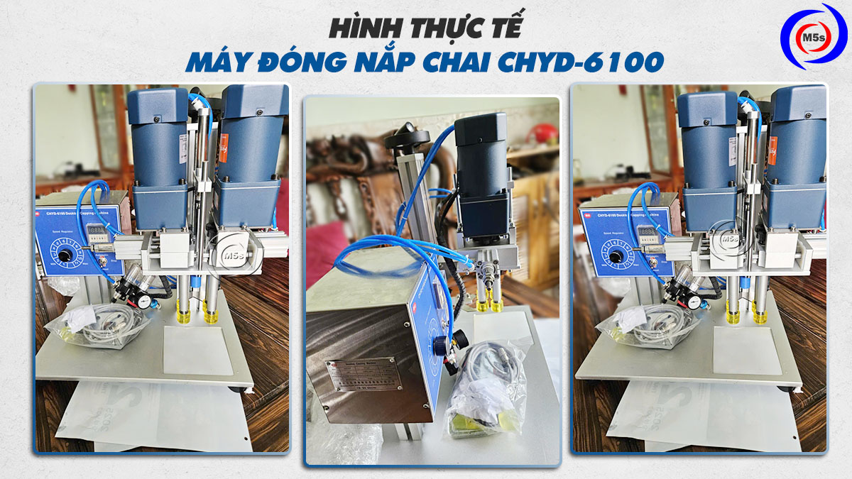 hình thực tế máy đóng nắp chai CHYD-6100