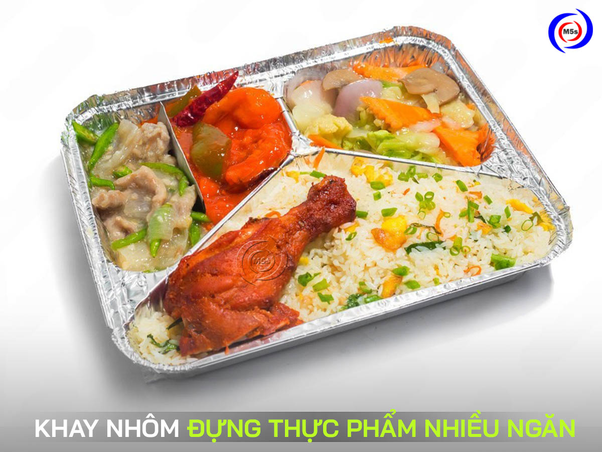 khay nhôm đựng thức ăn