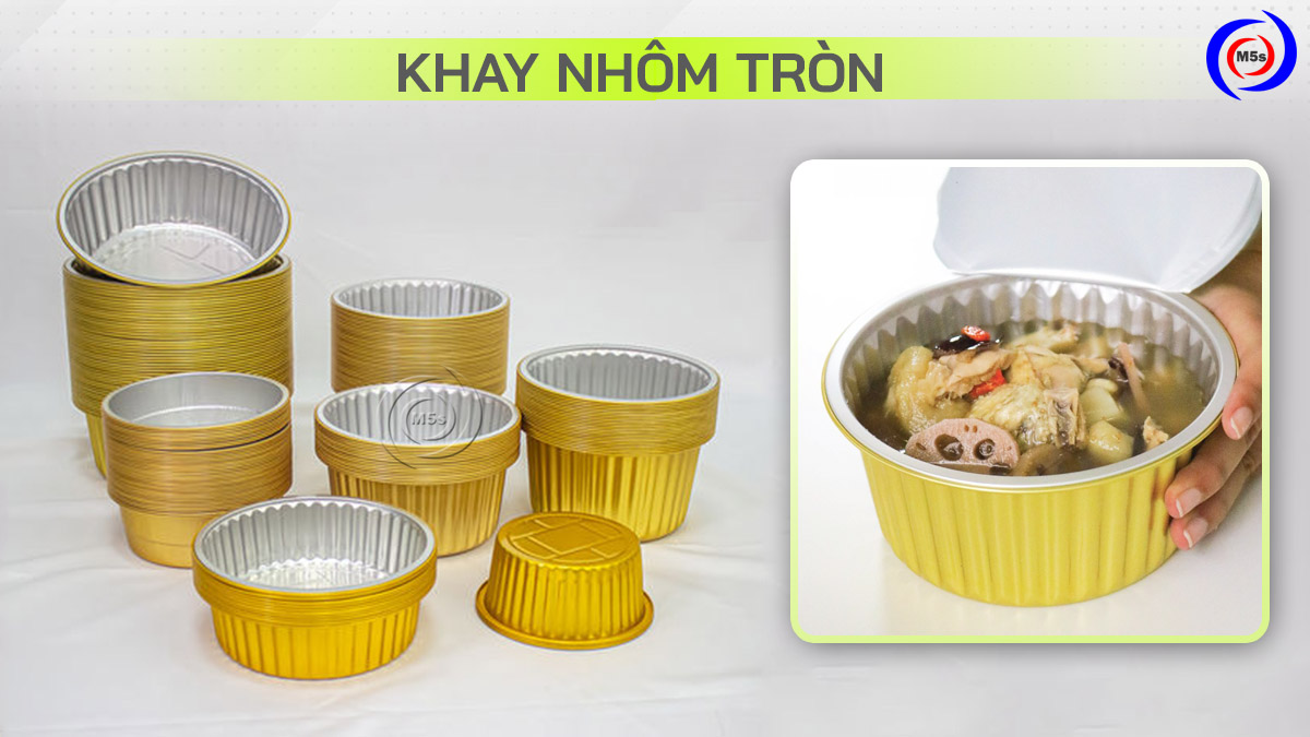 khay nhôm tròn