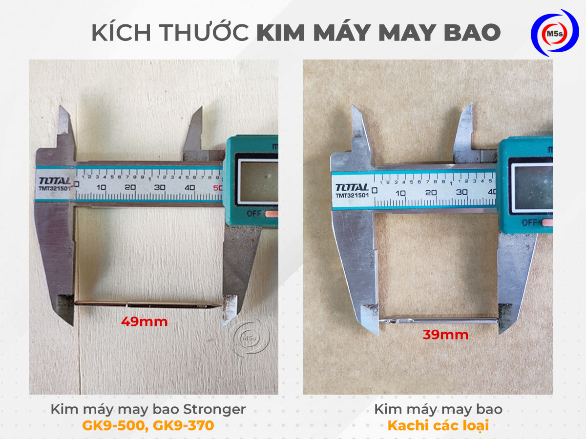 kích thước kim máy may bao