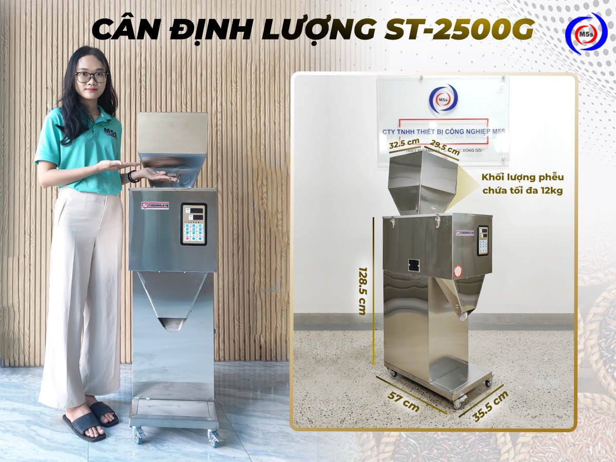 Máy định lượng 2500G tại công ty M5s