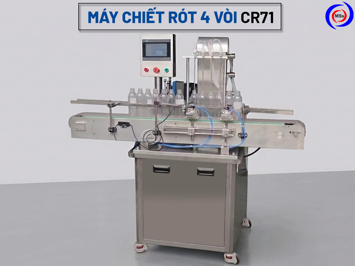 Máy chiết rót 4 vòi CR71 Máy chiết rót 4 vòi CR71