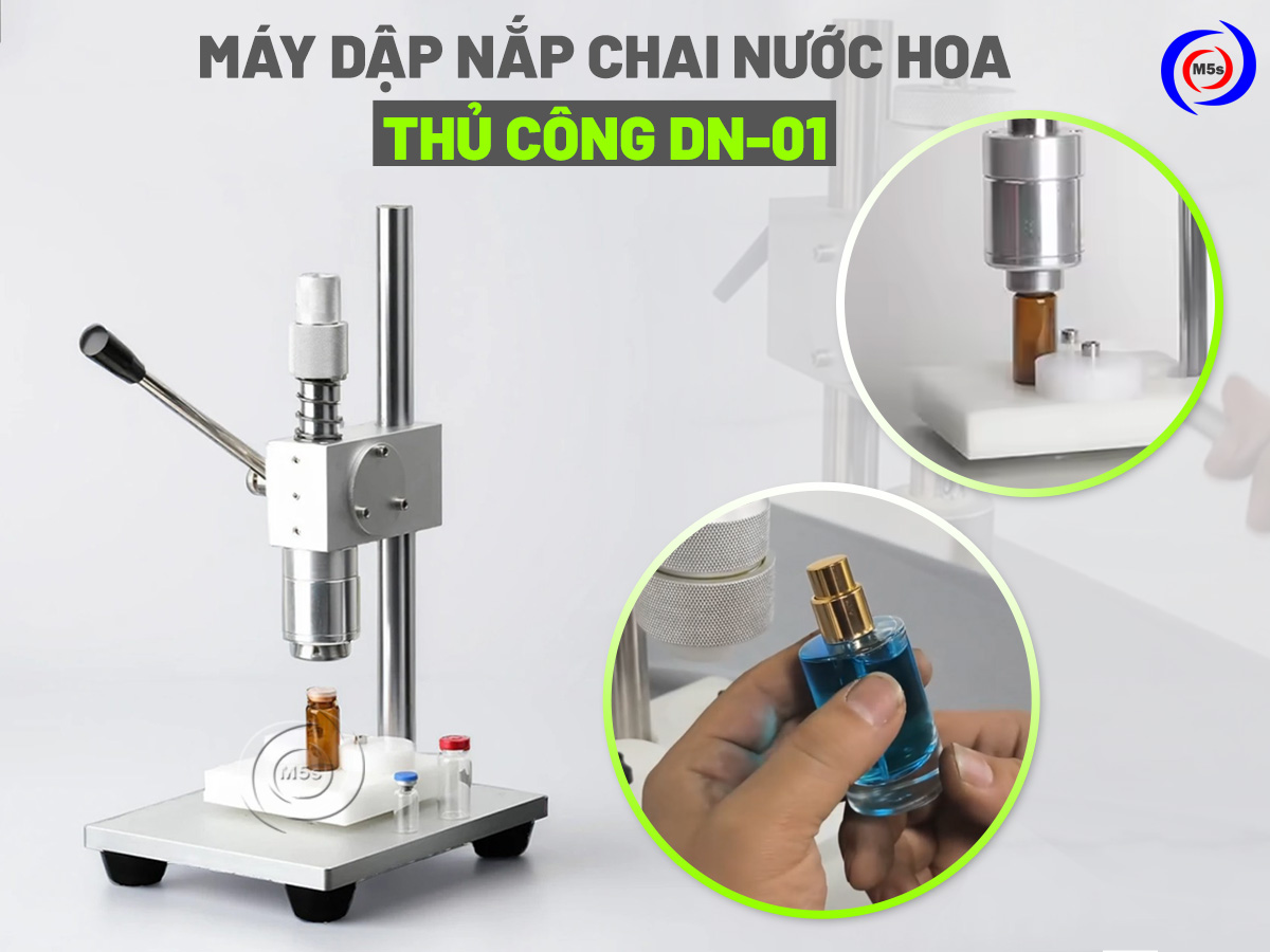 máy dập nắp chai nước hoa thủ công DN-01