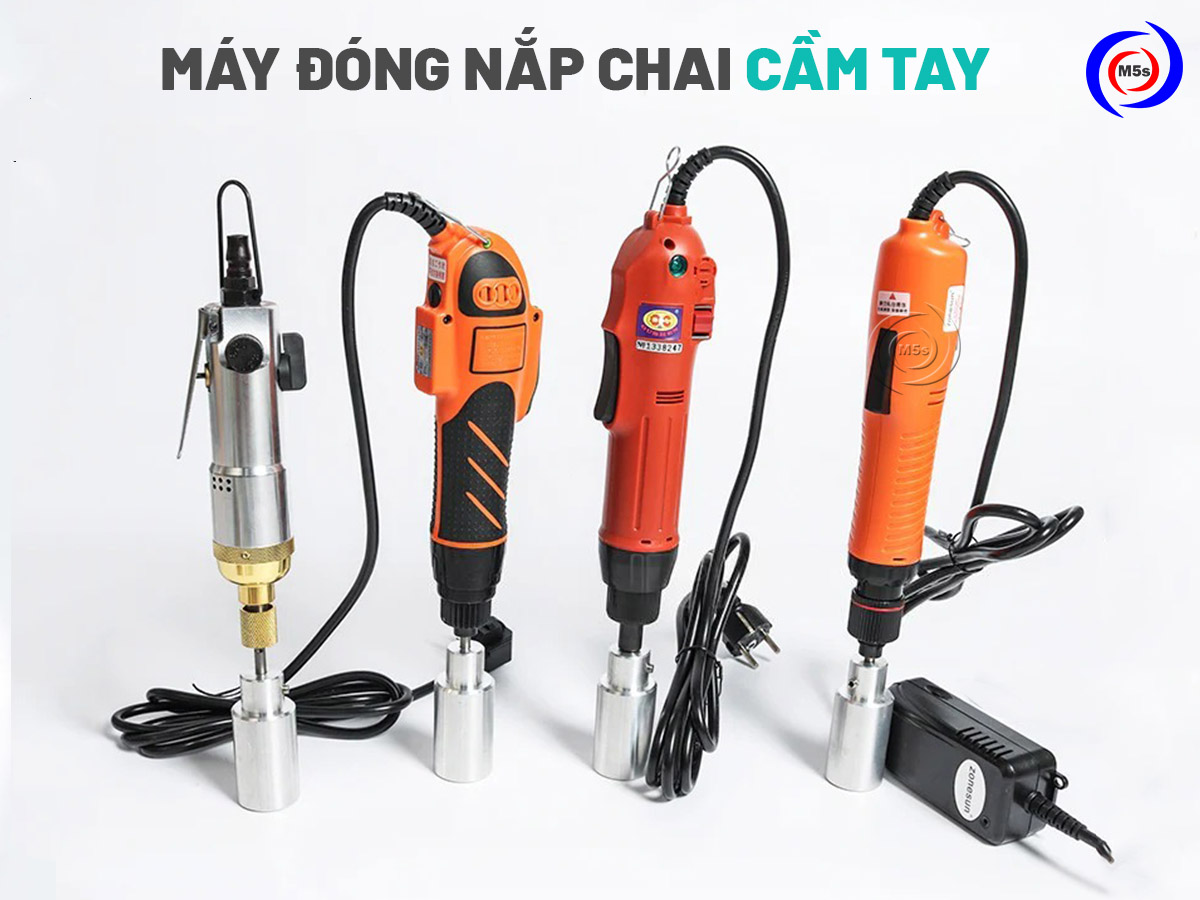 máy đóng nắp chai cầm tay