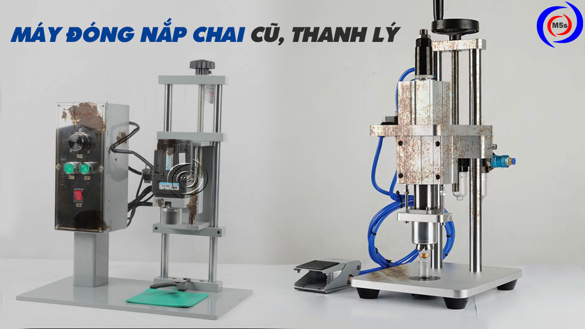máy đóng nắp chai cũ, thanh lý