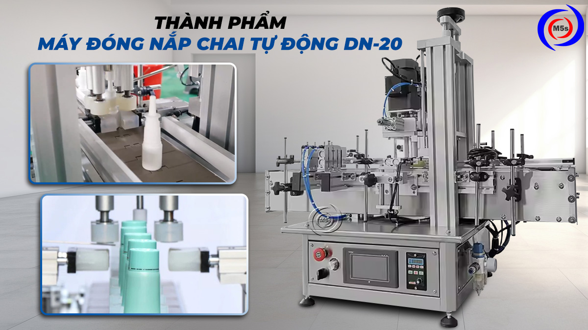 thành phẩm máy đóng nắp chai DN-20