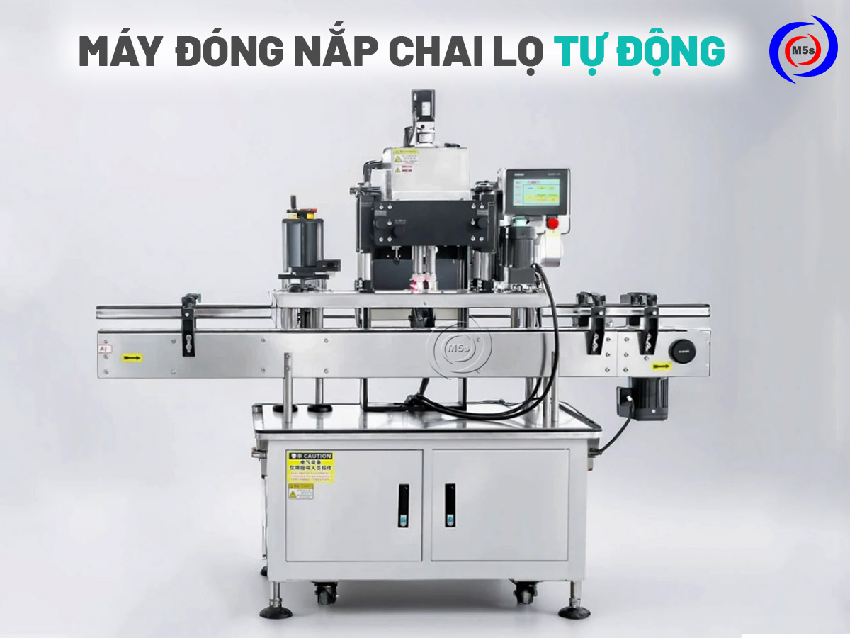 máy đóng nắp chai lọ tự động