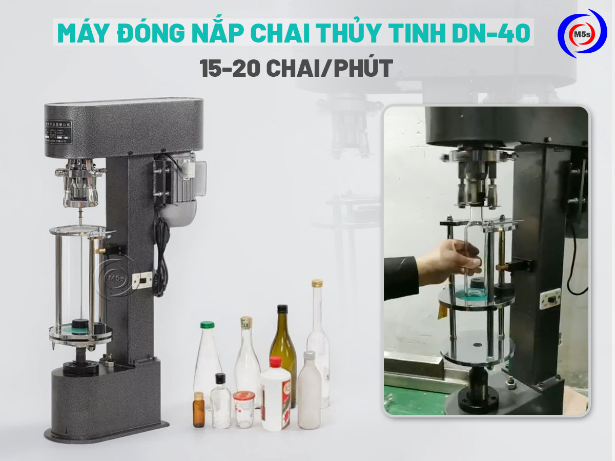 máy đóng nắp chai thủy tinh DN-40
