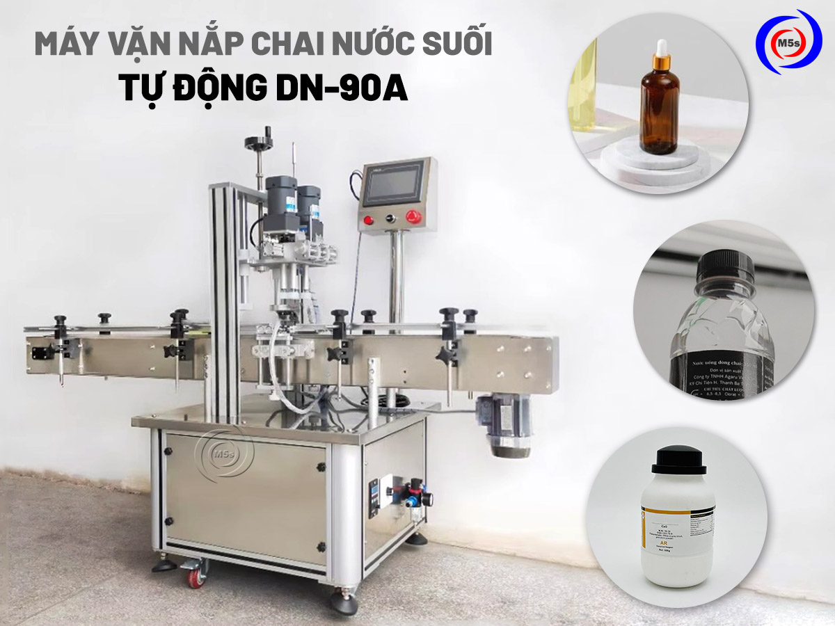 máy vặn nắp chai nước suối DN-90A