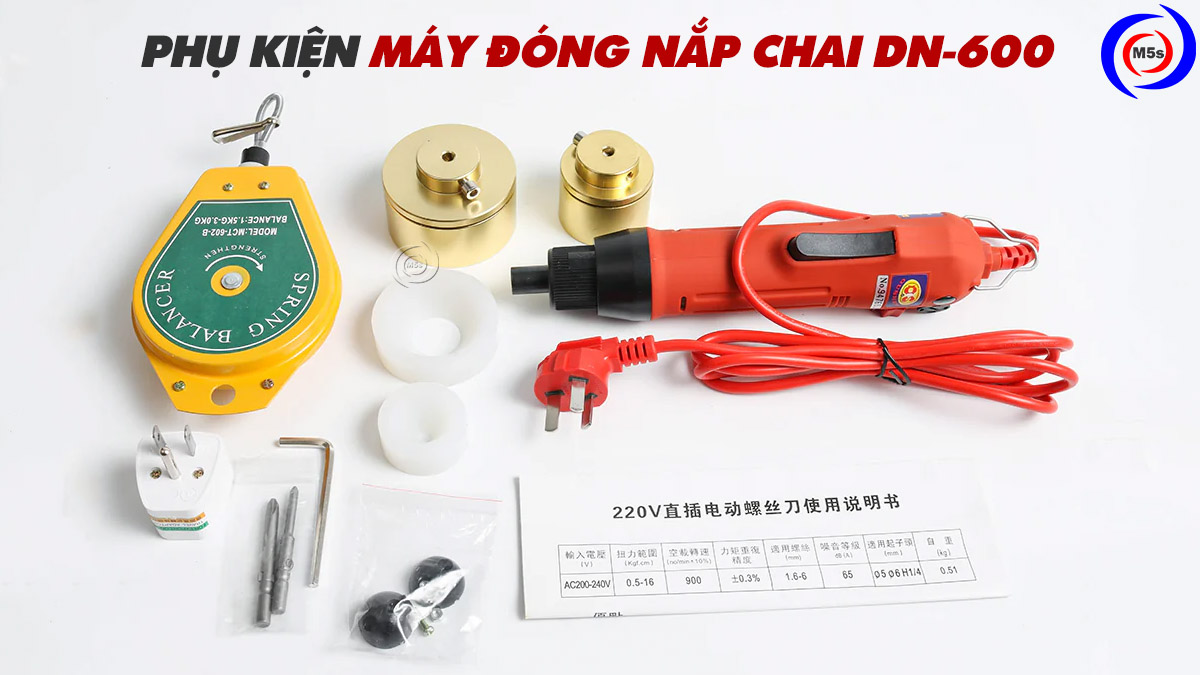 phụ kiện máy đóng nắp chai cầm tay DN-600