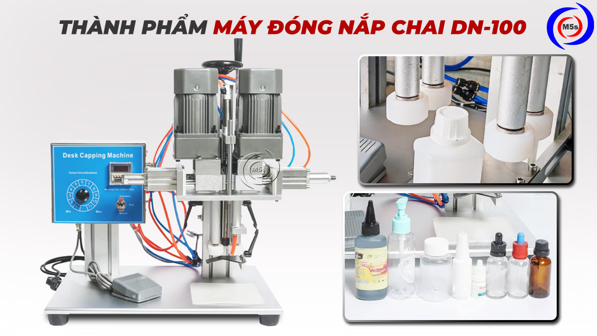thành phẩm máy đóng nắp chai DN-100