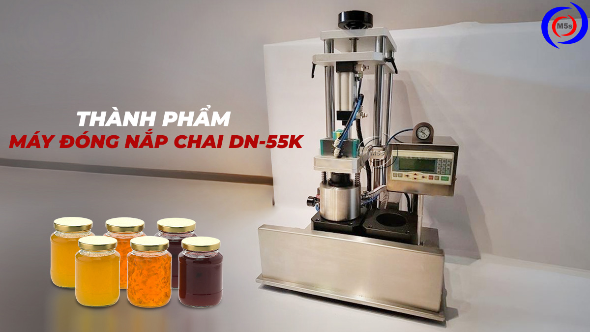 thành phẩm máy đóng nắp chai DN-55K