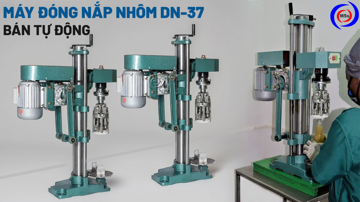 thực tế máy đóng nắp nhôm DN-37