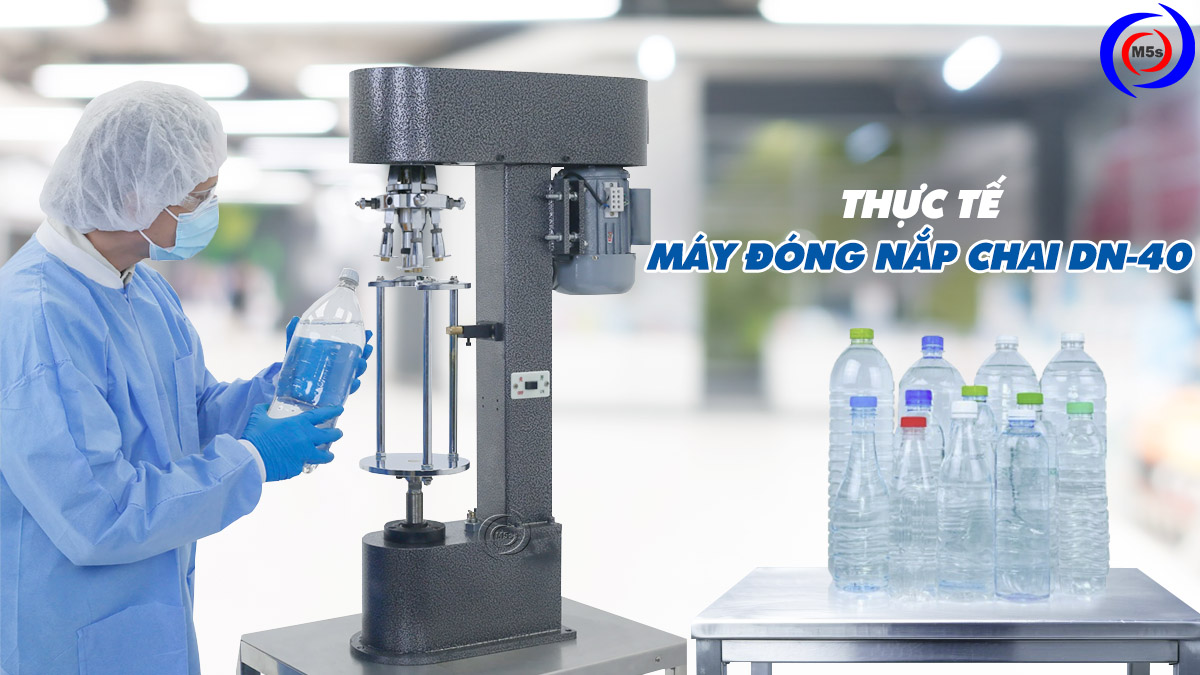 Thực tế máy đóng nắp chai nhôm DN-40