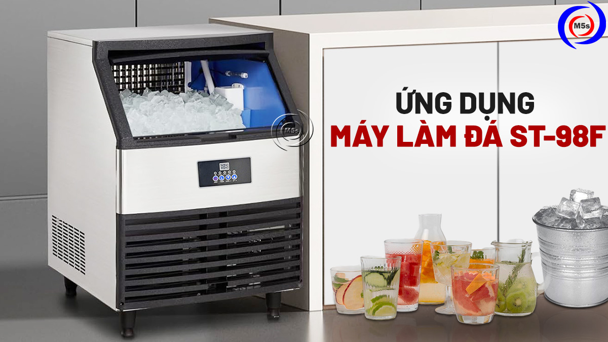 Ứng dụng máy làm đá viên ST-98F Ứng dụng máy làm đá viên ST-98F