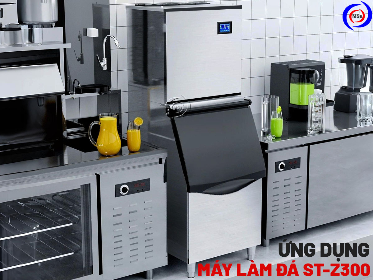 Ứng dụng máy làm đá viên ST-Z300 Ứng dụng máy làm đá viên ST-Z300