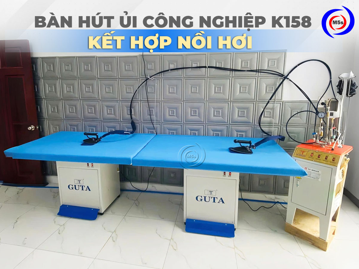 Bàn hút ủi công nghiệp 1.5 mét K158 loại không gối
