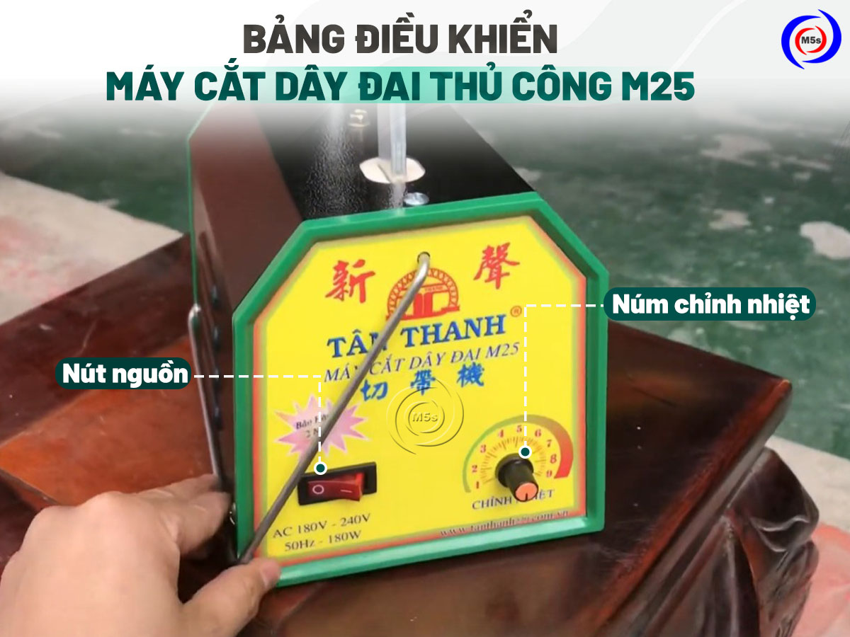 Bảng điều khiển máy cắt dây đai thủ công m25 Bảng điều khiển máy cắt dây đai thủ công m25
