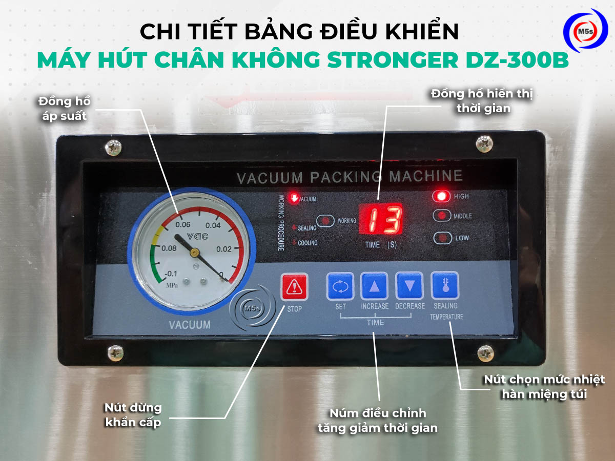 Bảng điều khiển máy hút chân không Stronger DZ-300B Bảng điều khiển máy hút chân không Stronger DZ-300B