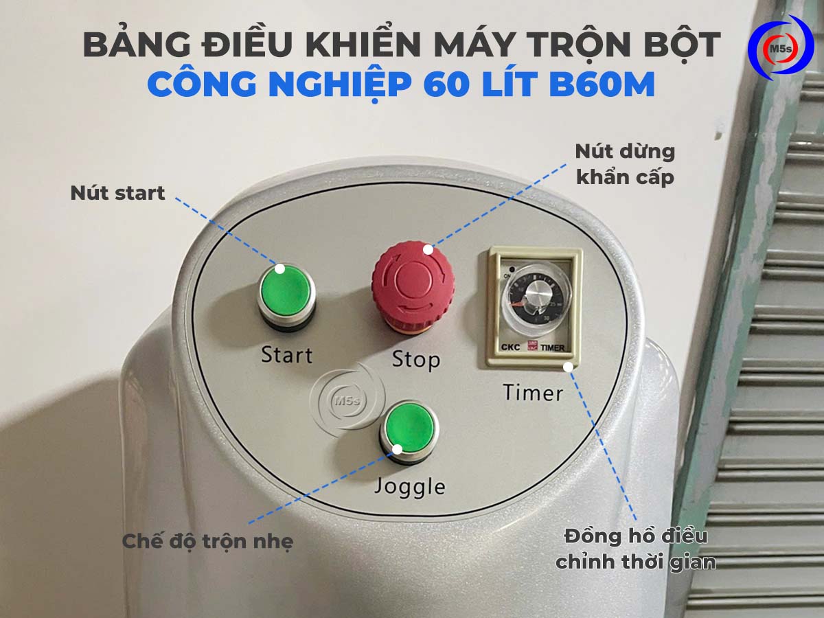 Bảng điều khiển máy trộn bột làm bánh B60M