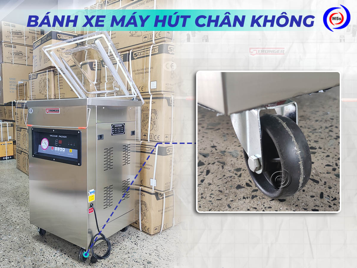 bánh xe của máy hút chân không công nghiệp