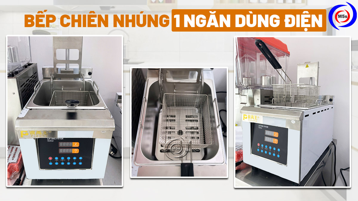 Bếp chiên nhúng đơn (1 ngăn) dùng điện Bếp chiên nhúng đơn (1 ngăn) dùng điện