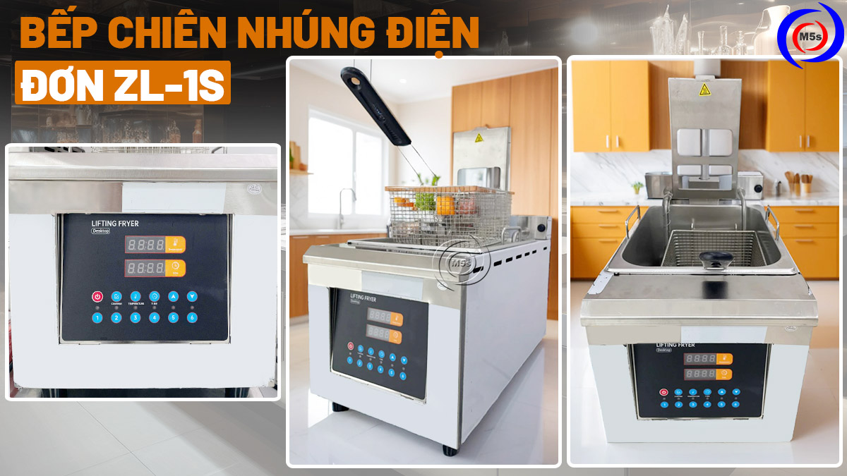 Bếp chiên nhúng điện đơn ZL-1S Bếp chiên nhúng điện đơn ZL-1S