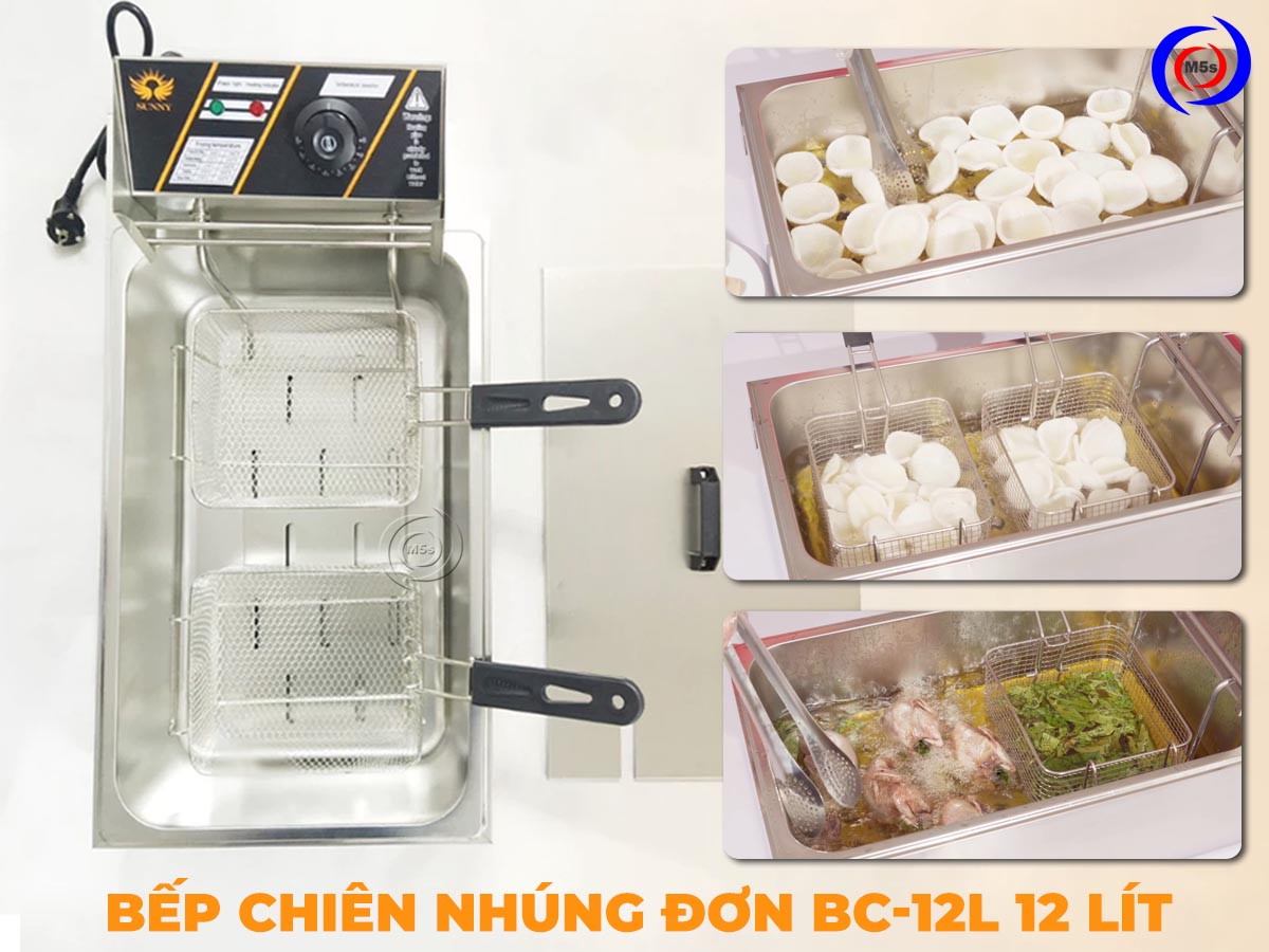bếp chiên nhúng đơn 12 lít BC-12L