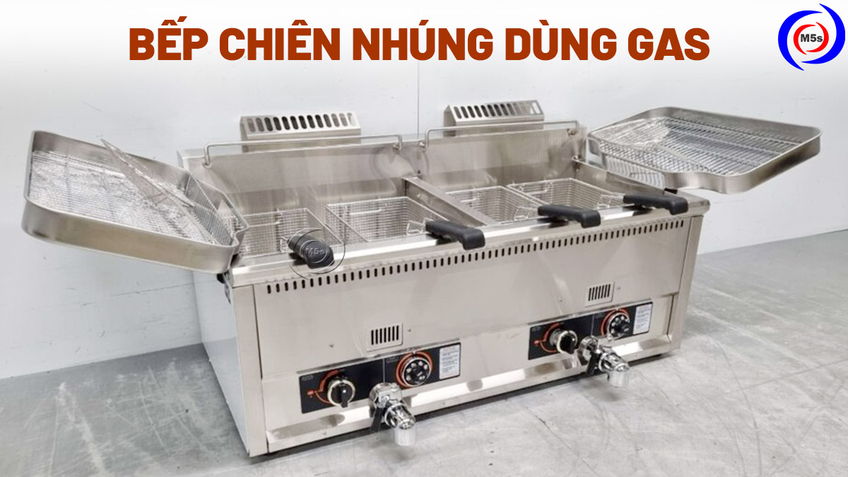 Bếp chiên nhúng dùng gas