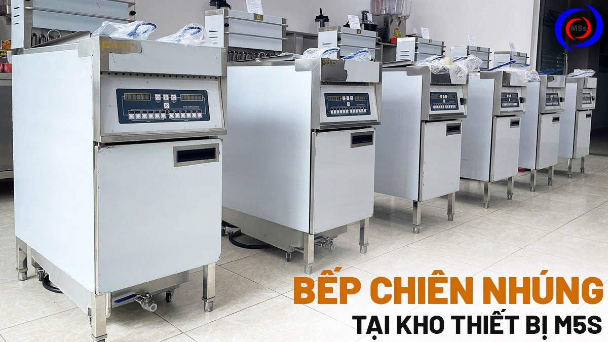 Bếp chiên nhúng công nghiệp tại công ty M5s Bếp chiên nhúng công nghiệp tại công ty M5s