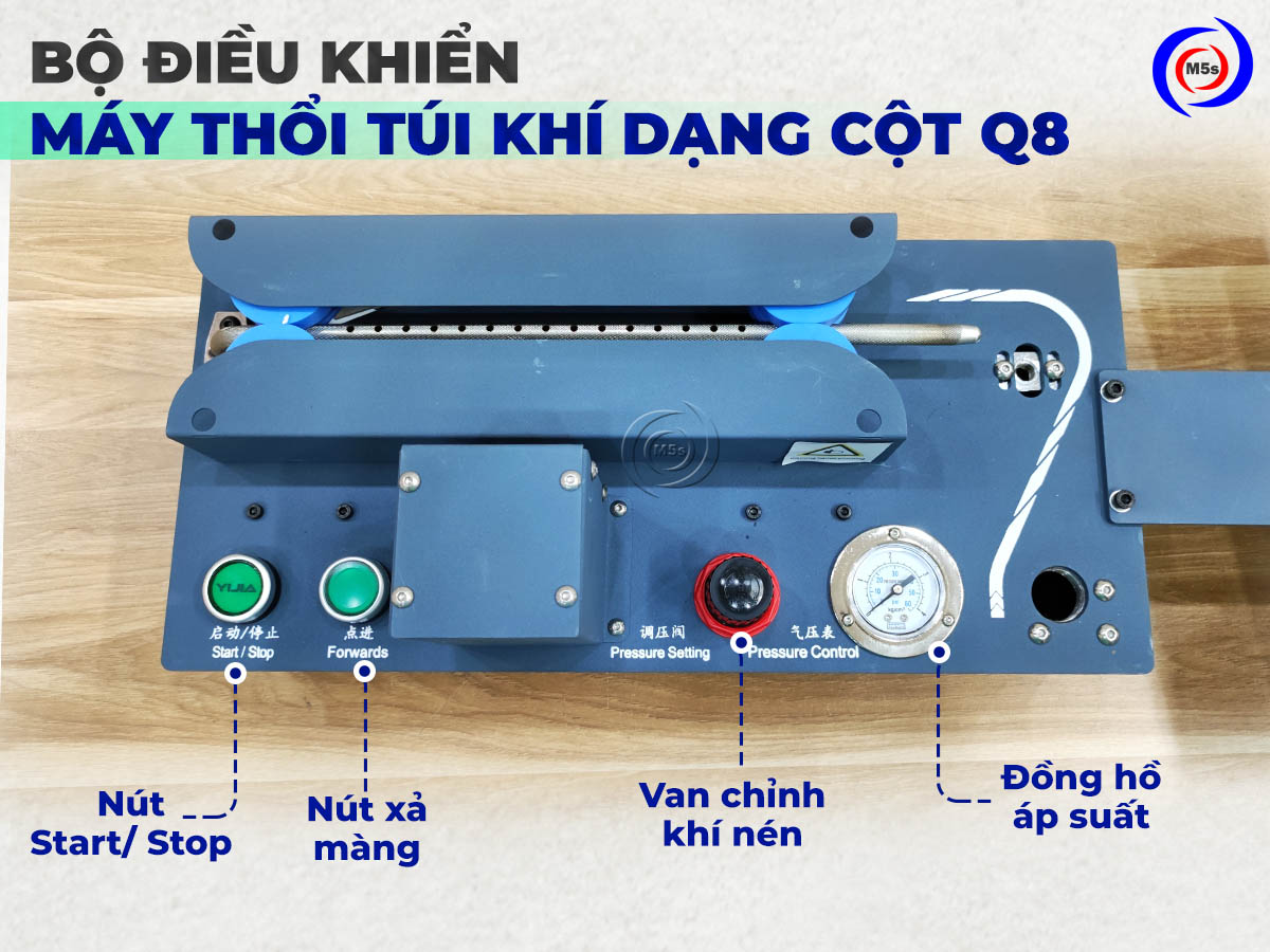Bộ điều khiển của máy thổi túi khí dạng cột Q8