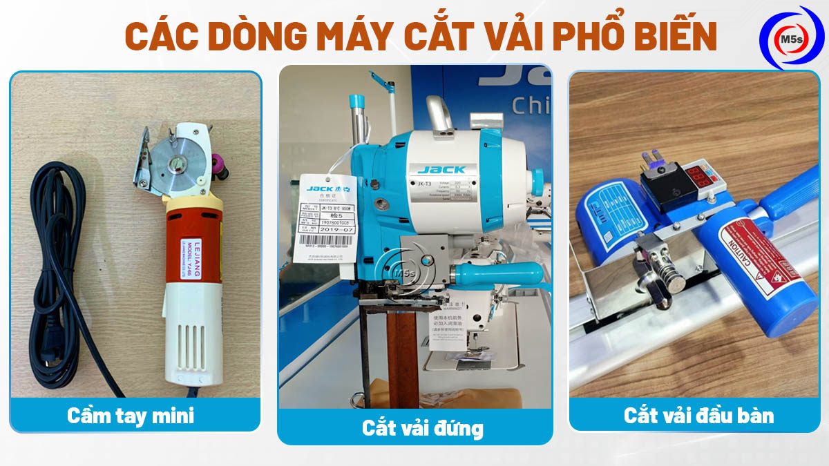 các dòng máy cắt vải phổ biến
