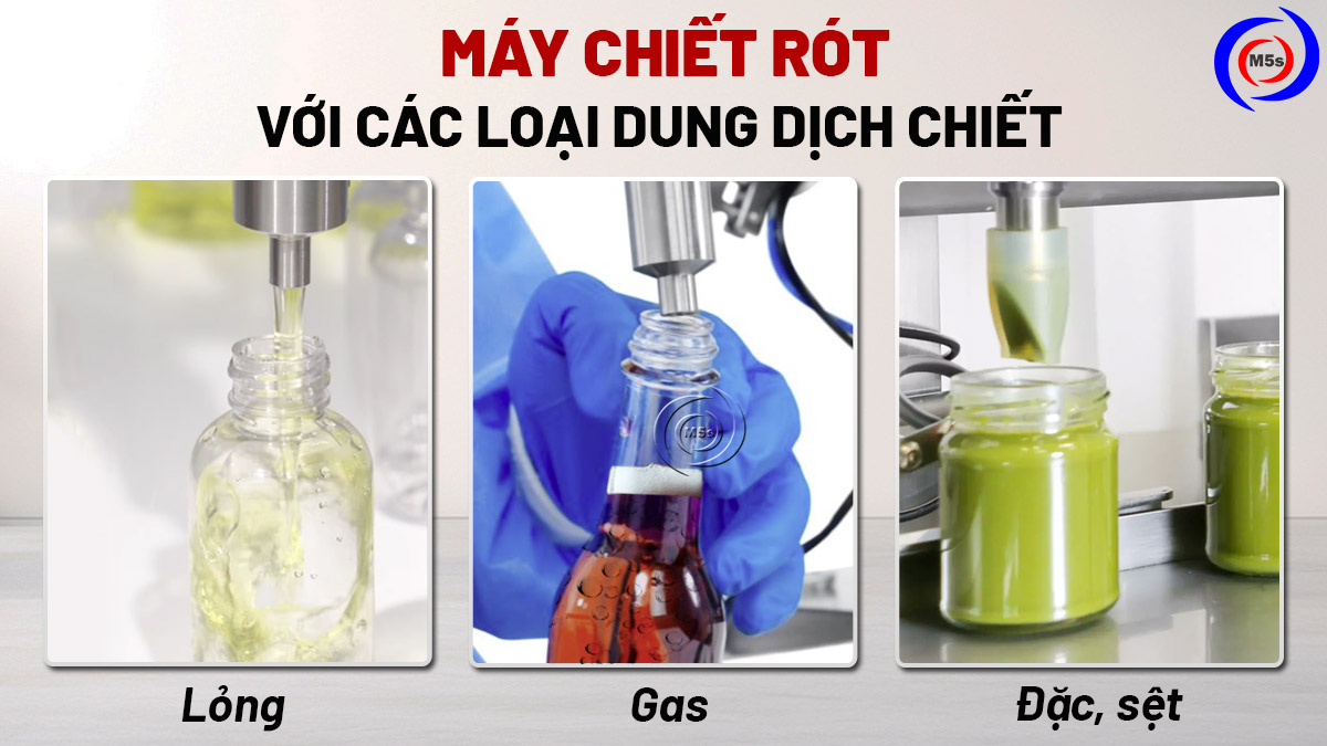 Các loại dung dịch chiết rót