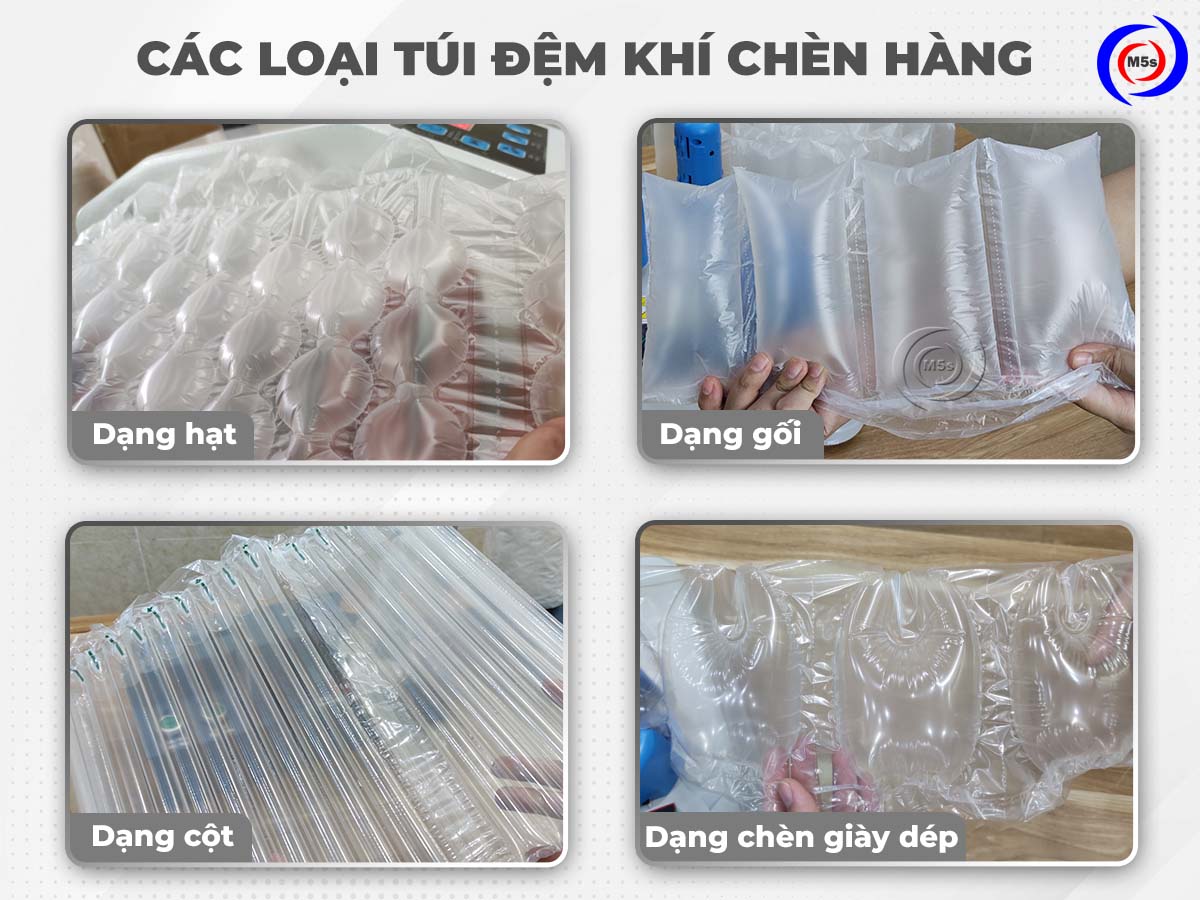 Các loại túi đệm khí chèn hàng chống sốc