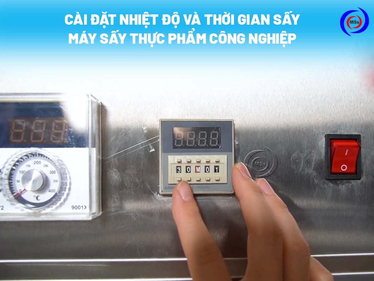 Cài đặt nhiệt độ và thời gian sấy máy sấy thực phẩm công nghiệp Cài đặt nhiệt độ và thời gian sấy máy sấy thực phẩm công nghiệp
