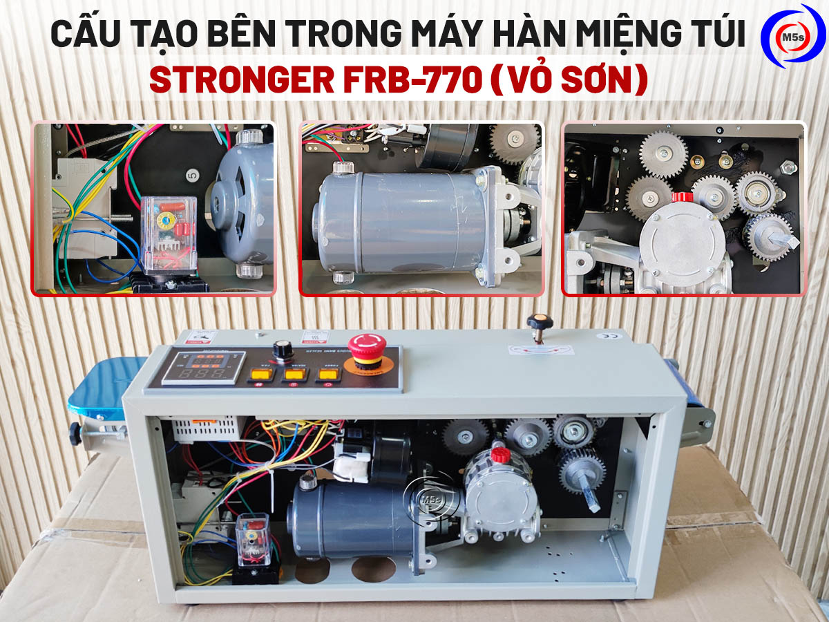 Cấu tạo bên trong của máy hàn túi FRB-770 vỏ sơn
