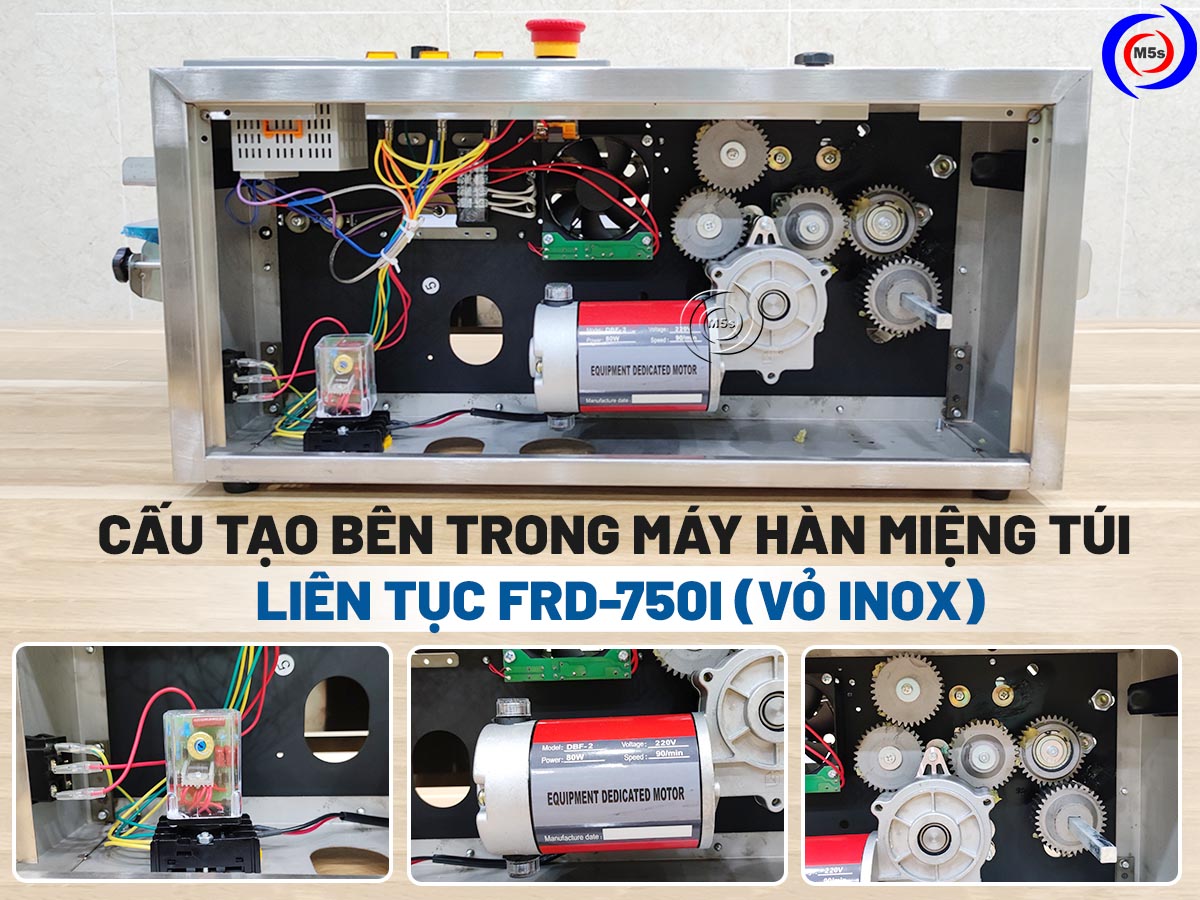 Động cơ bên trong của máy hàn túi Stronger FRD-750I