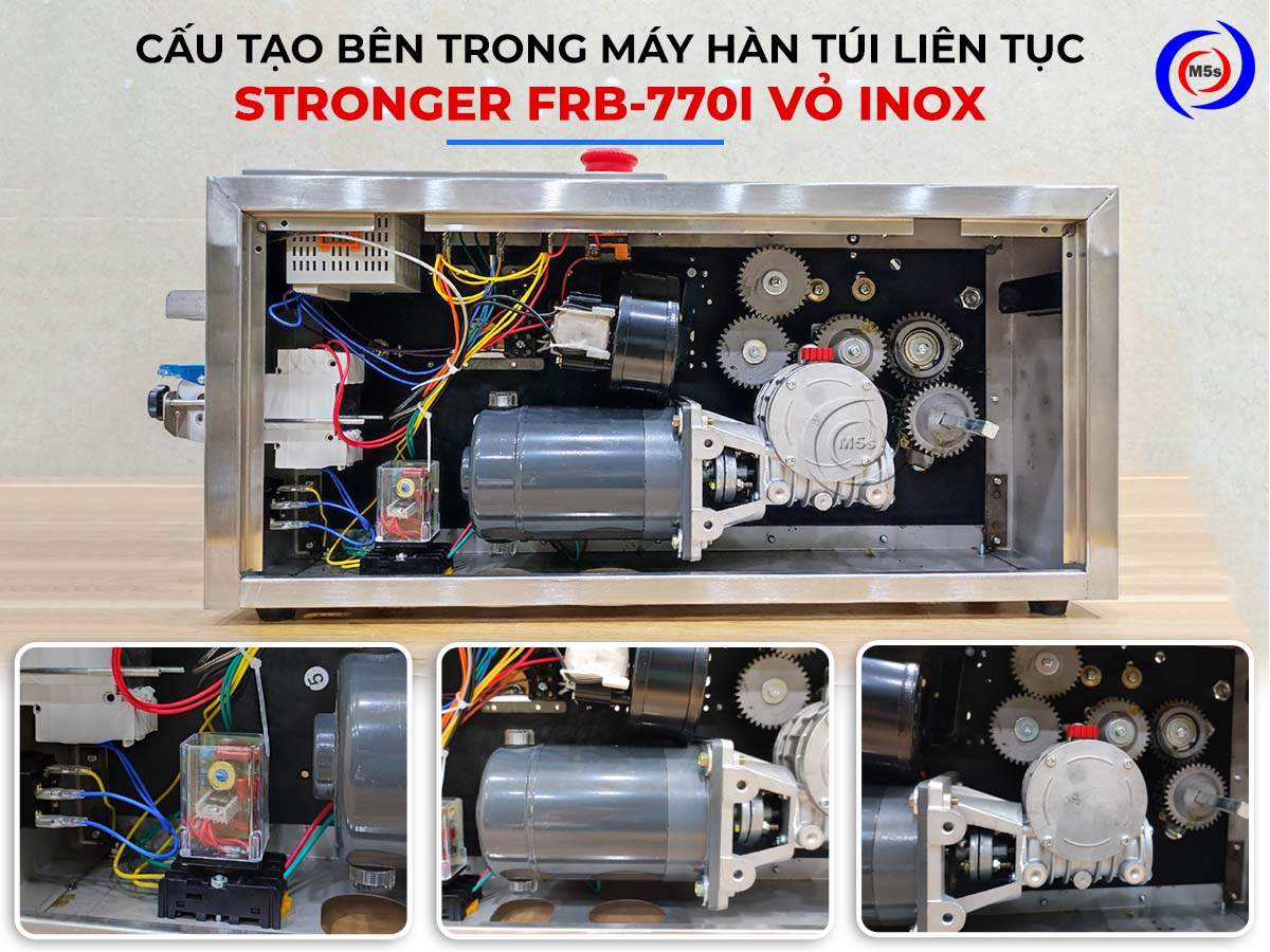 cấu tạo động cơ bên trong của máy hàn túi FRB-770I