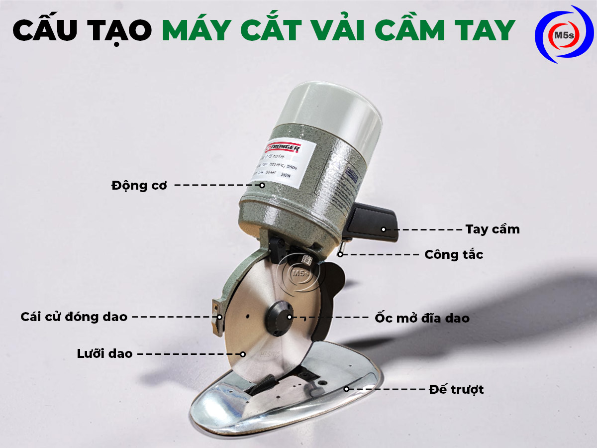 cấu tạo máy cắt vải cầm tay