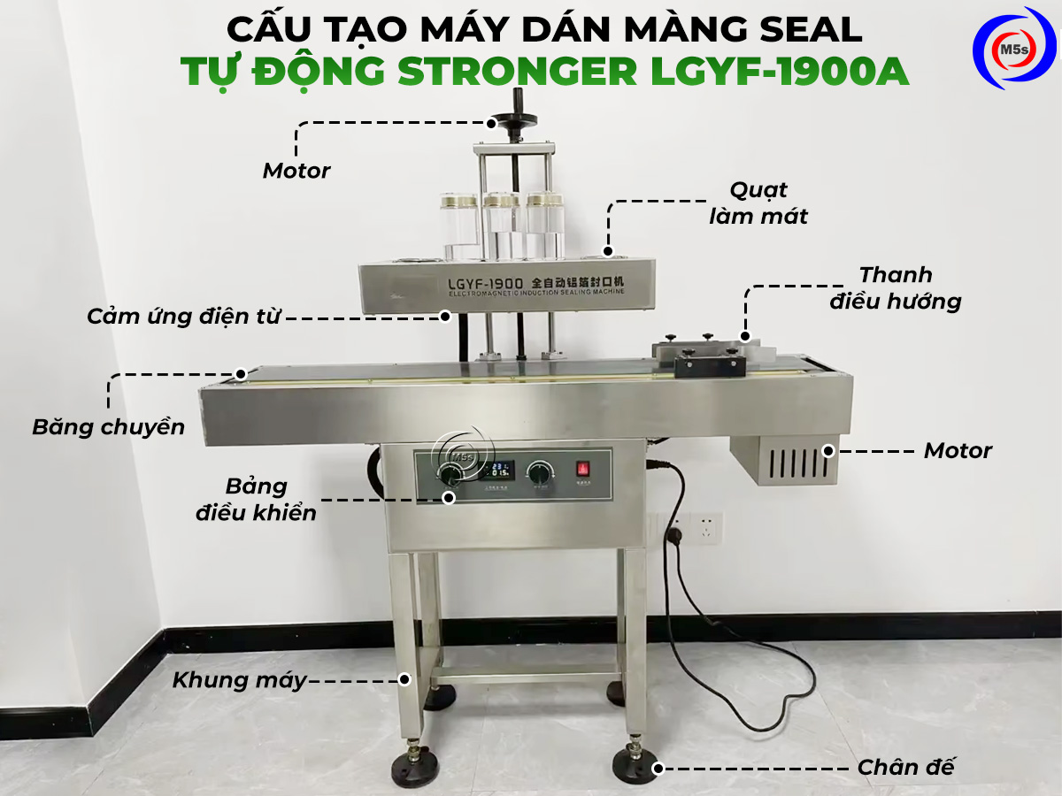 Cấu tạo máy dán màng seal tự động stronger LGYF-1900A