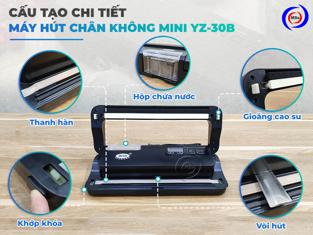 cấu tạo máy hút chân không mini YZ-30B