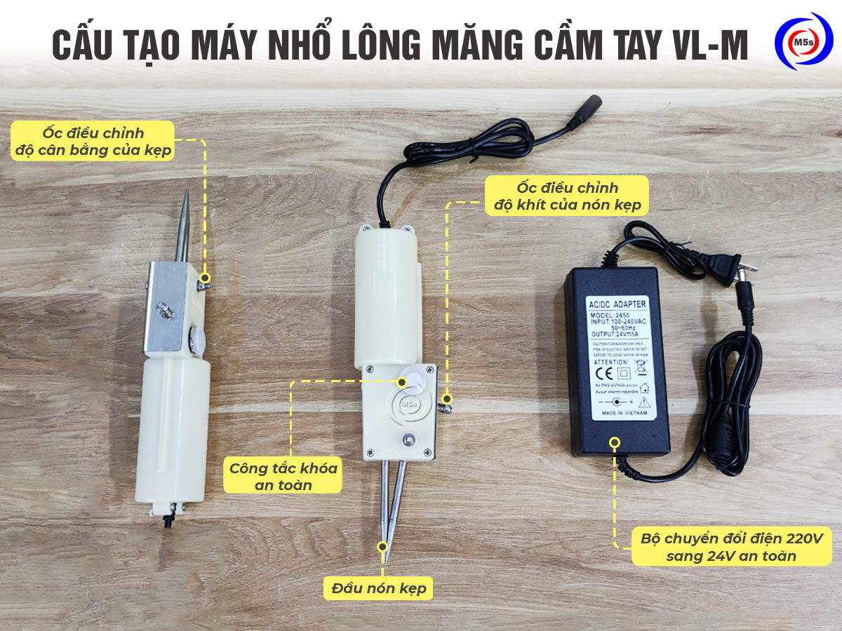 Cấu tạo máy nhổ lông măng vịt VL-M