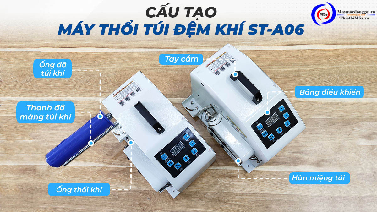 Cấu tạo máy thổi túi khí ST-A60