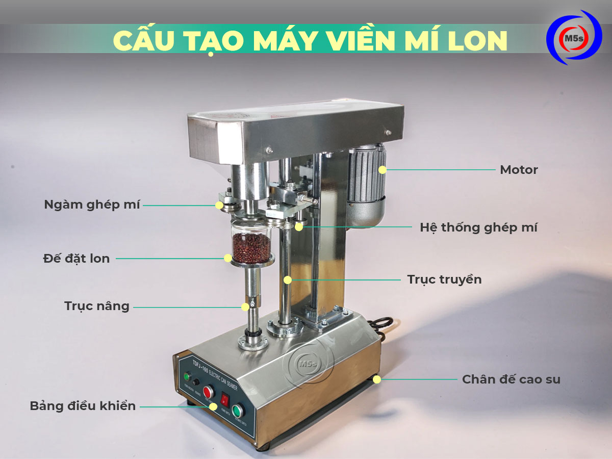 Cấu tạo máy viền mí lon Cấu tạo máy viền mí lon