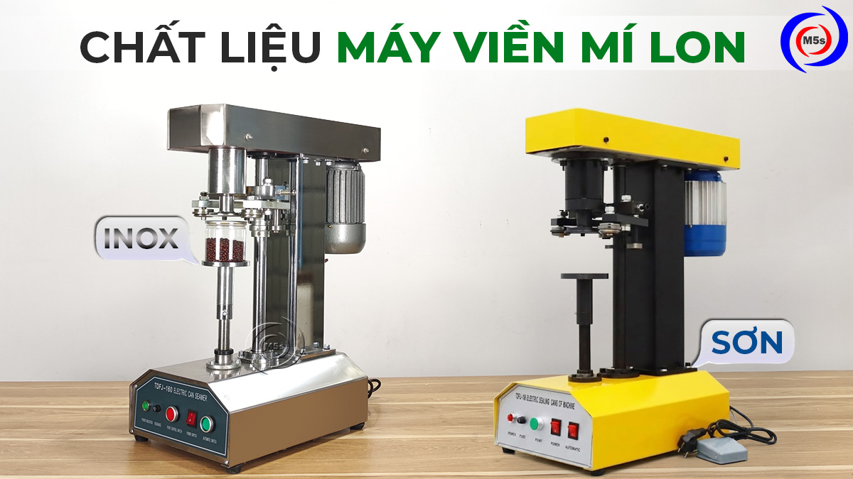 Chất liệu máy viền mí lon
