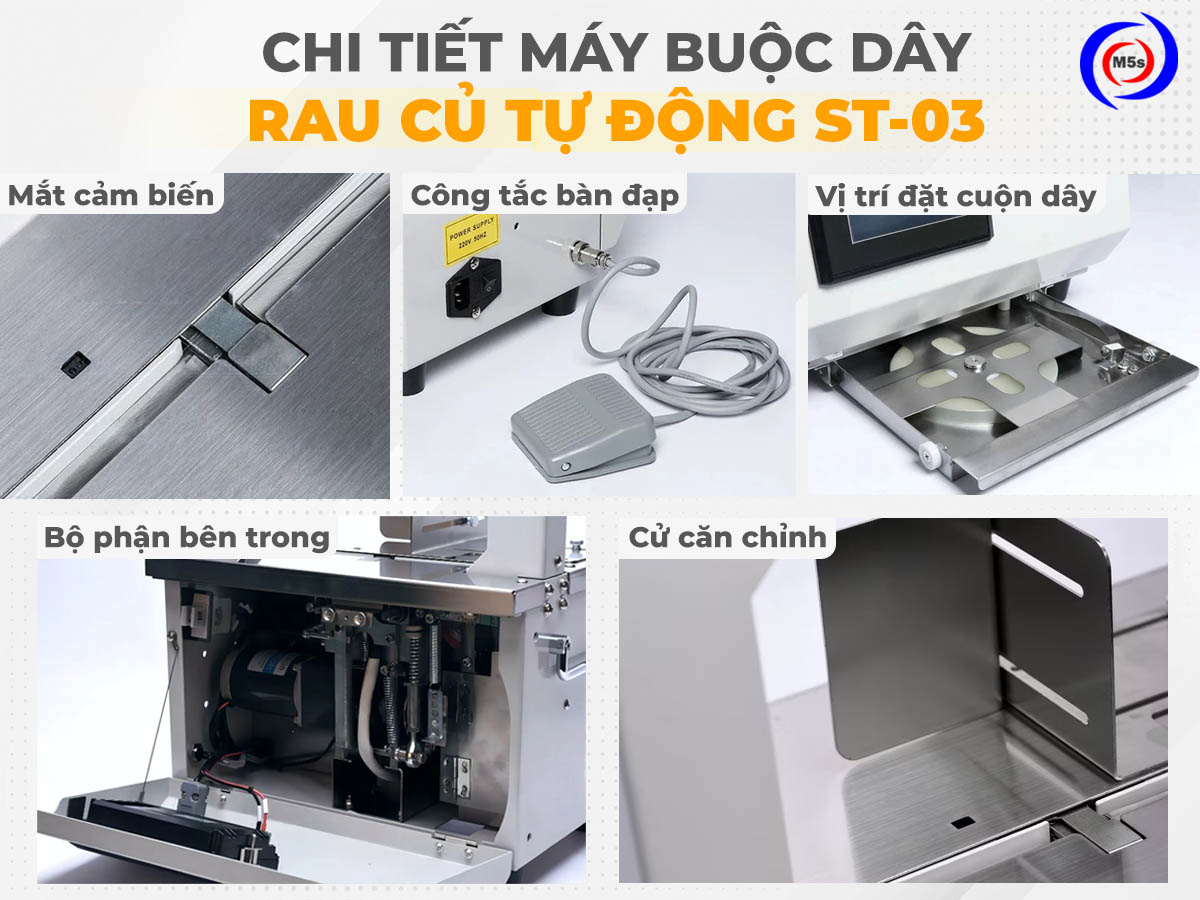 Chi tiết máy buộc dây rau củ tự động ST-03
