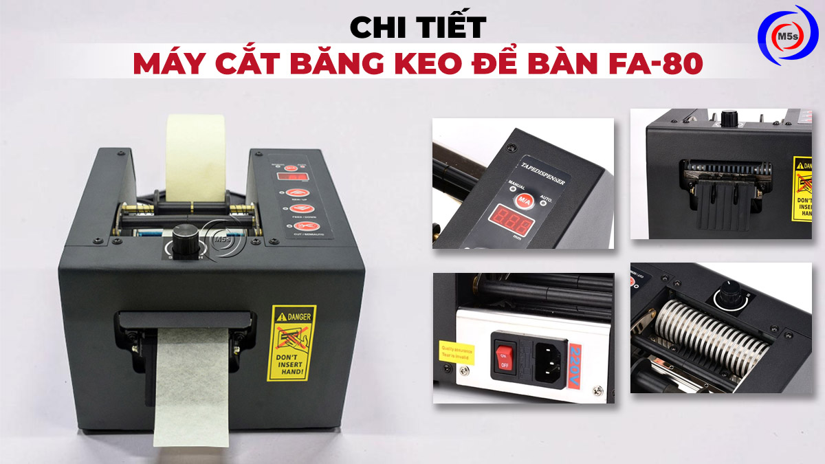 chi tiết máy cắt băng keo để bàn FA-80