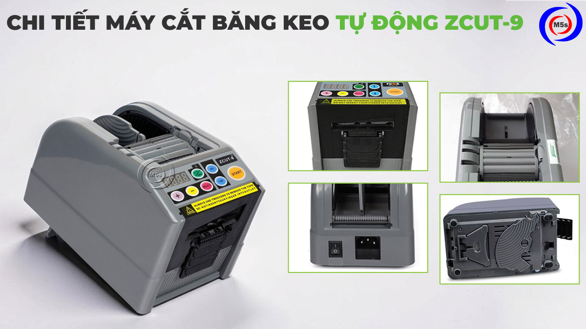chi tiết máy cắt băng keo tự động ZCUT-9